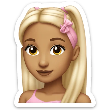ariana grande blond and pink sticker