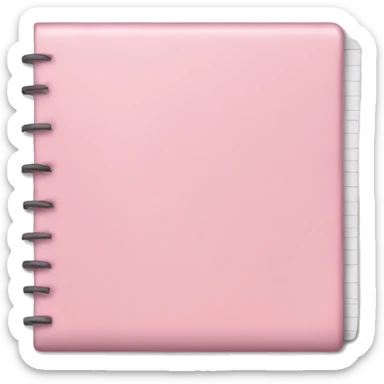 light pink notepad sticker