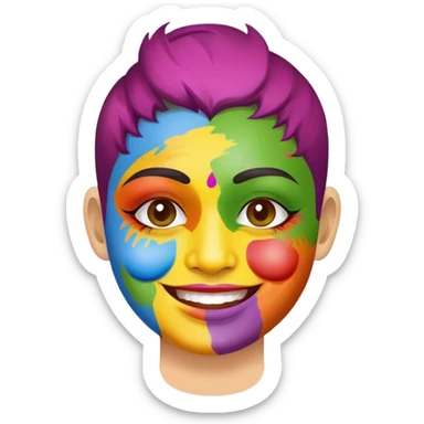 Happy holi sticker