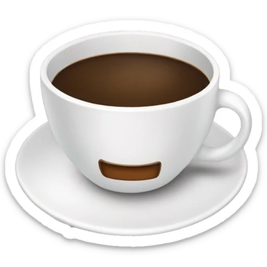 A cup of coffee and books sticker