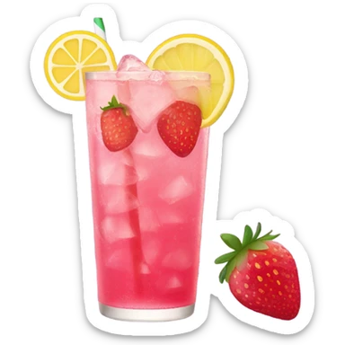 strawberry acie lemonade starbucks sticker