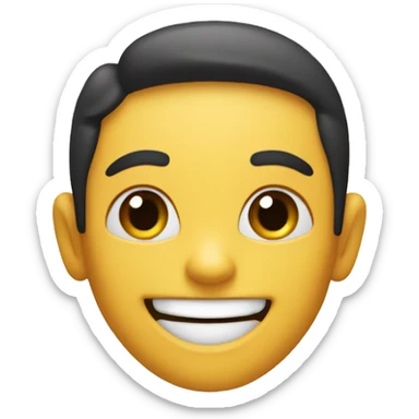 Happy face that is saying "Hi Alya" sticker