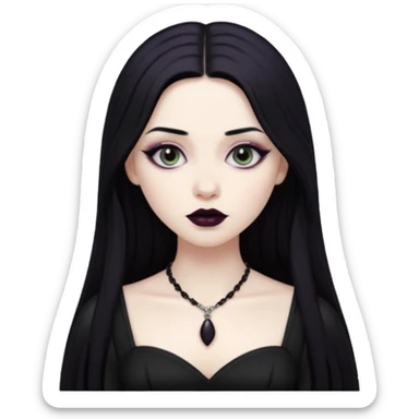 Goth female sticker