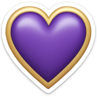 Violet heart sticker