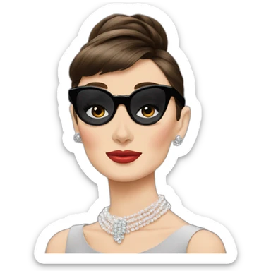 Audrey Hepburn sticker