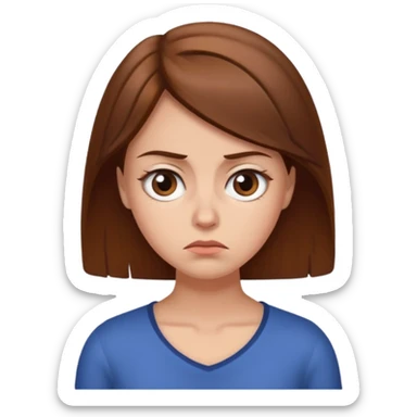 annoyed girlfriend eye roll sticker