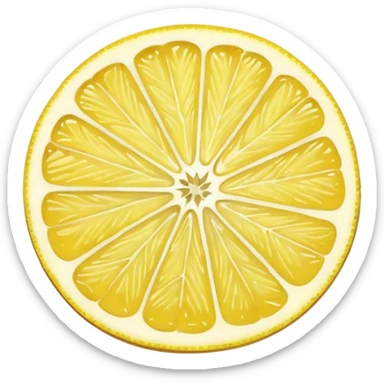 lemon cut sticker