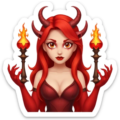Hourglass She devil  sticker