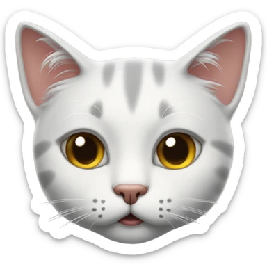 Cat with ohne touth  sticker