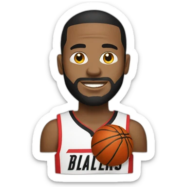 portland trailblazers basketball sticker