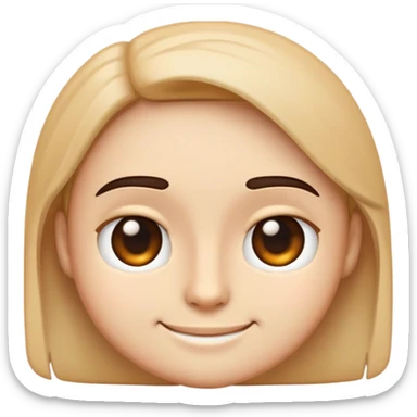 Normal emoji but with a smirk and one eyebrow up siding eyeing sticker