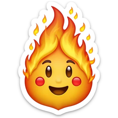 Emoji qui crache du feu en colère sticker