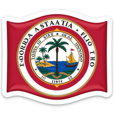 Florida flag sticker
