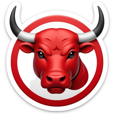 Chicago bulls el logo sticker