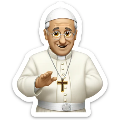 Papa Francisco Rezando sticker