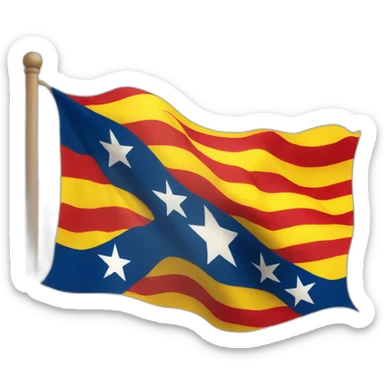 Catalonia flag sticker