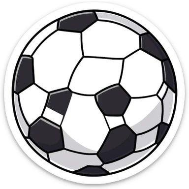 Soccer ball with Arsenal colors sticker