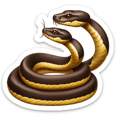 Water moccasins sticker