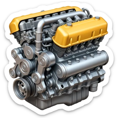 Cars engine sticker