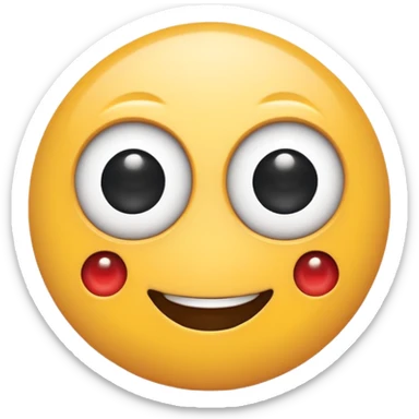 Cute plus sign with googly eyes sticker