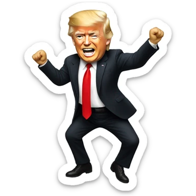 Trump dancing sticker