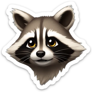 Rocket racoon galaxy guardian sticker