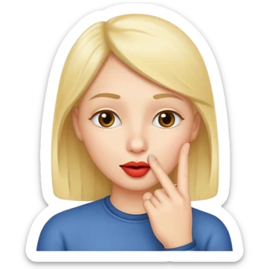 🫂+🤫 sticker