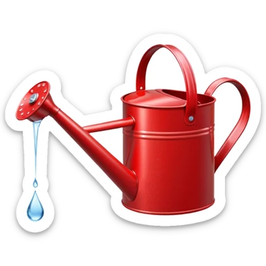 red Watering Can sticker