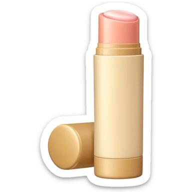 Beige tub of lip balm sticker