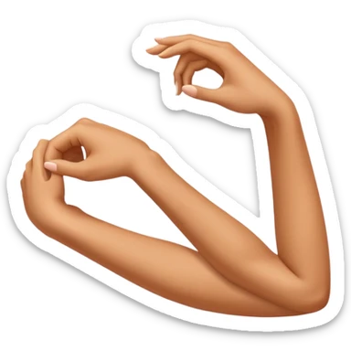 female forearms sticker