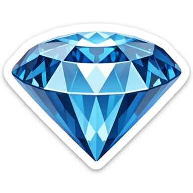 blue diamond sticker