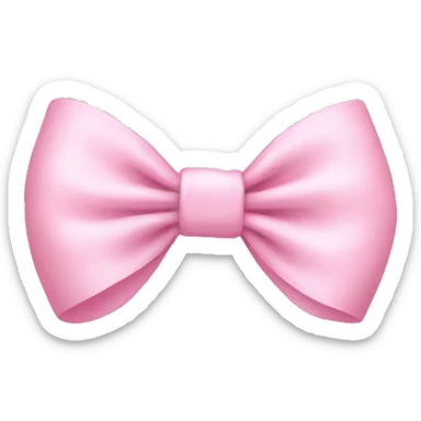 baby pink bow sticker