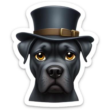 A Cane Corso dressed as Sherlock Holmes. sticker