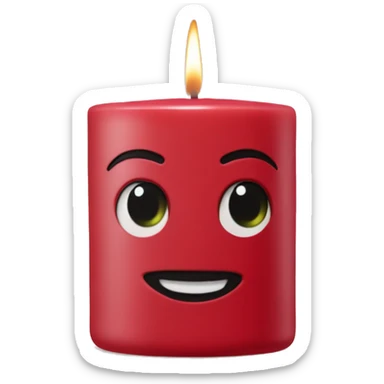 Red Bath and Body Works Candle sticker
