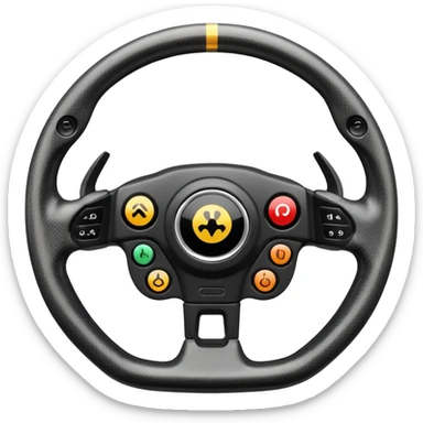 F1 steering wheel sticker