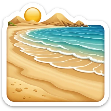 Sea beach sticker