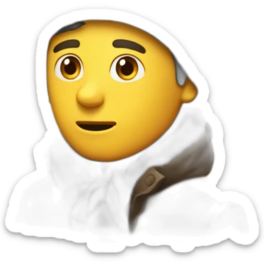 Homme qui a froid sticker