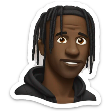travis scott with a blunt sticker