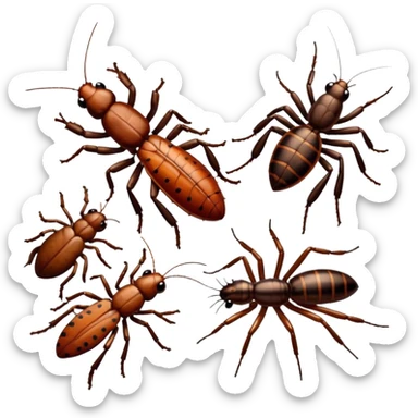 cockroaches, centipedes, and spiders sticker