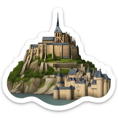 mont saint michel sticker