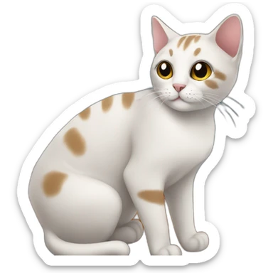 cat on cruise ship sticker