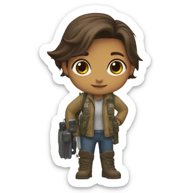 Ellie the last of usLittle bit dezoom sticker