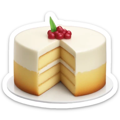 vanilla cake sticker