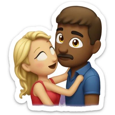 Tirando un beso enamora sticker