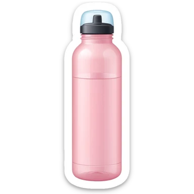Pastel pink water bottle sticker