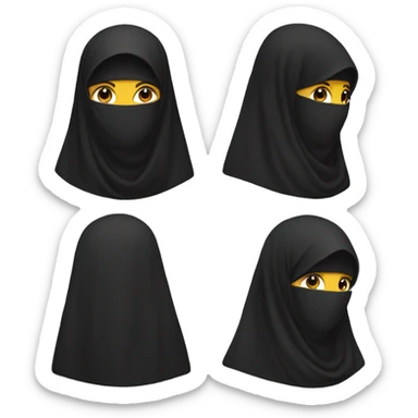 Niqab sticker