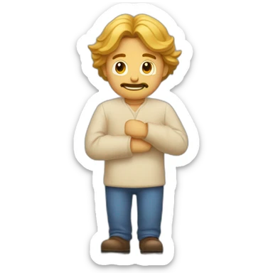 Homme qui montre son doigt majeur sticker