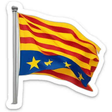 catalonia flag sticker