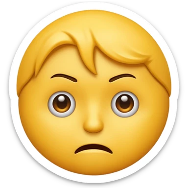  emoji looking stressed sticker