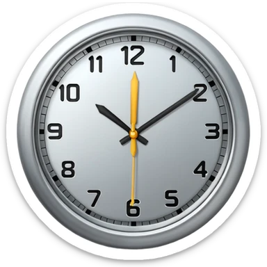 Clock it emoji  sticker